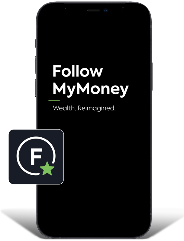 Follow Mymoney mobile investment app with Logo