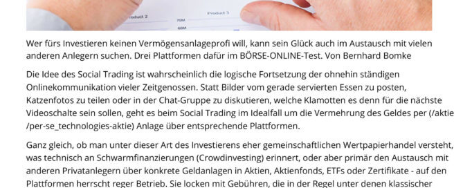 Boerse Online Social-Trading-Anbieter im Test vom 28.05.2021