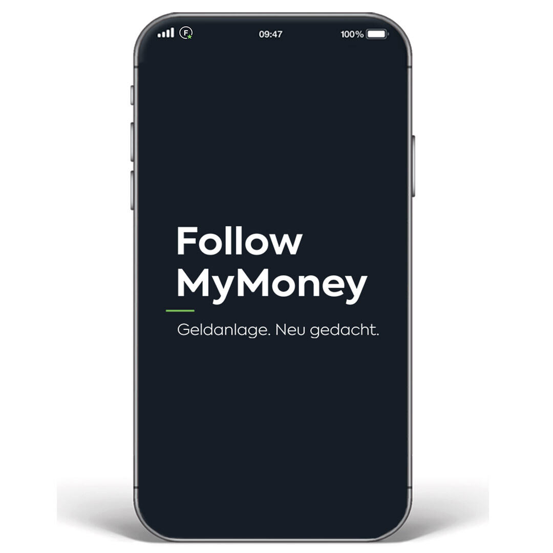 Follow MyMoney Mockup Geldanlage. Neu gedacht