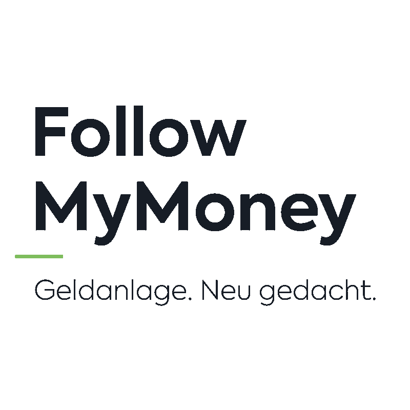 Follow MyMoney Logo mit Claim Geldanlage. Neu gedacht.
