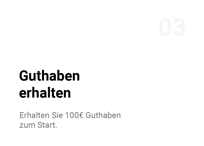 100 Euro Guthaben erhalten