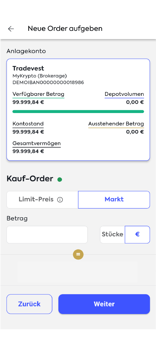 FollowMyMoney Kryptokauf