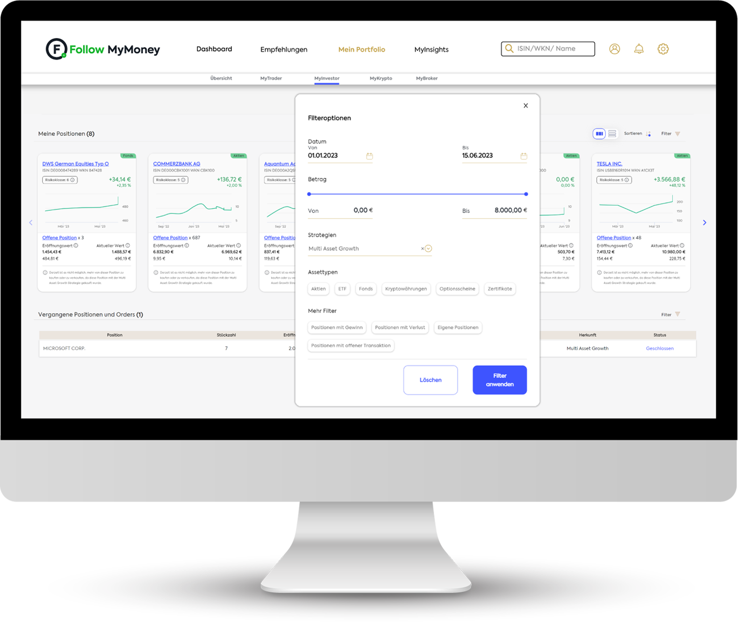 FollowMyMoney-Portfolio Analytics-Filter FollowMyMoney-Portfolio Analytics-Filter