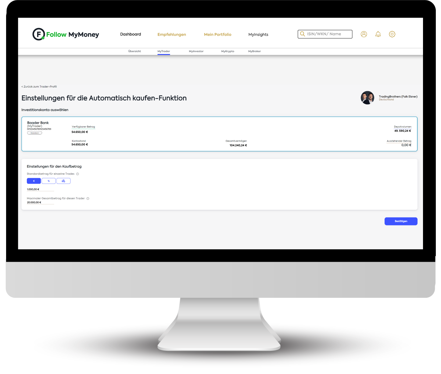 FollowMyMoney Portfolio-Manager FollowMyMoney Portfolio-Manager