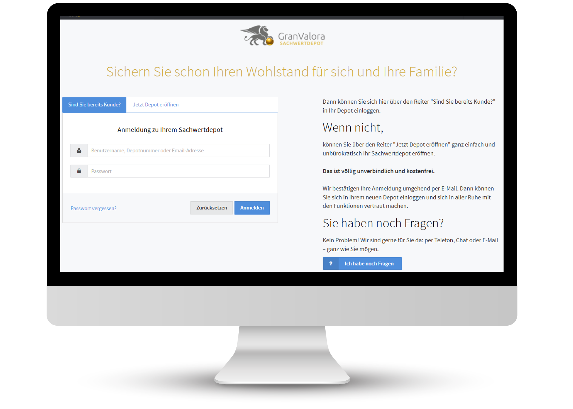 FollowMyMoney GranValora Registrierung