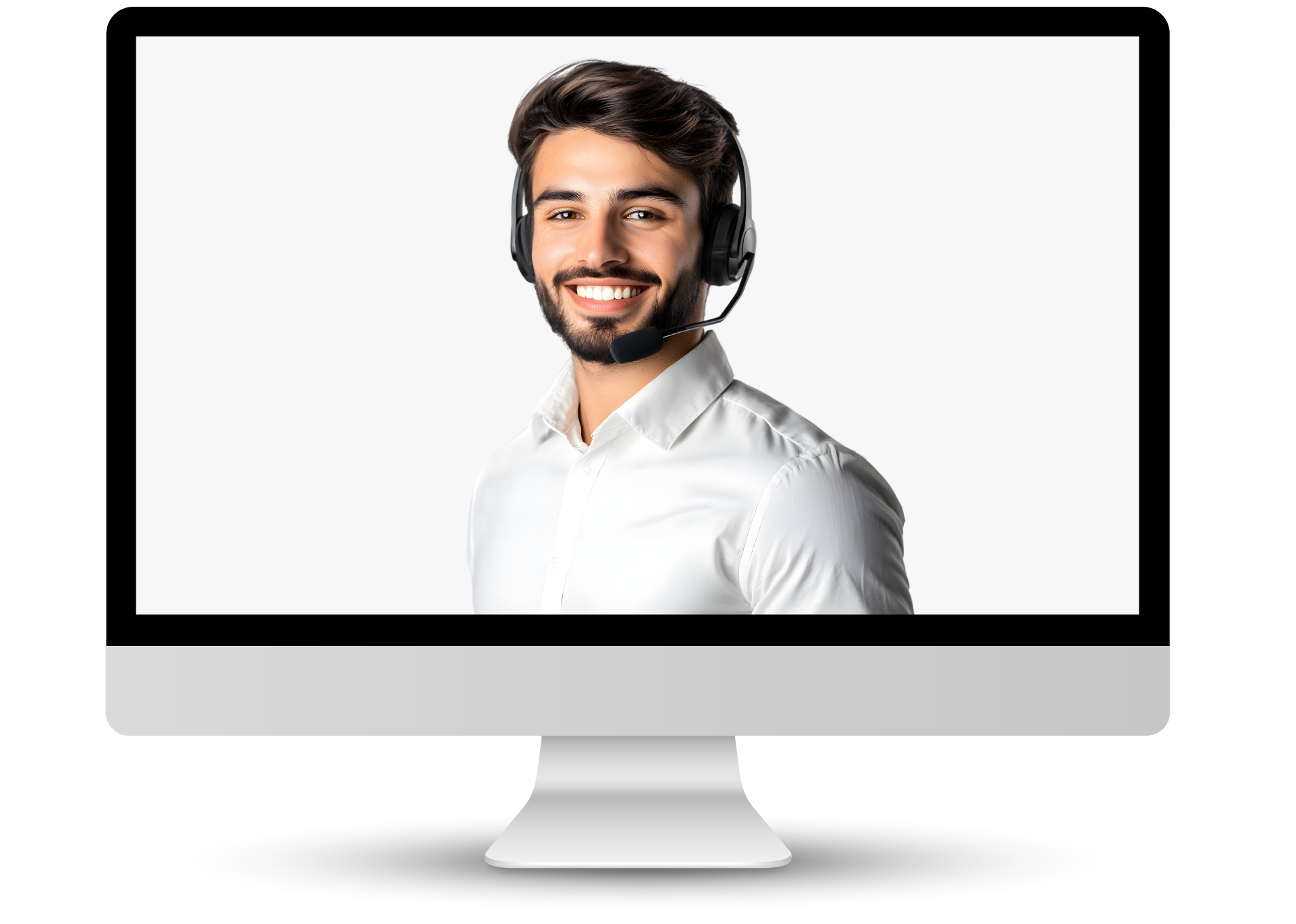 FollowMyMoney Servicemitarbeiter mit Headset