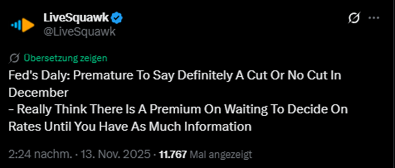 @LiveSquawk auf X vom 13.11.2025